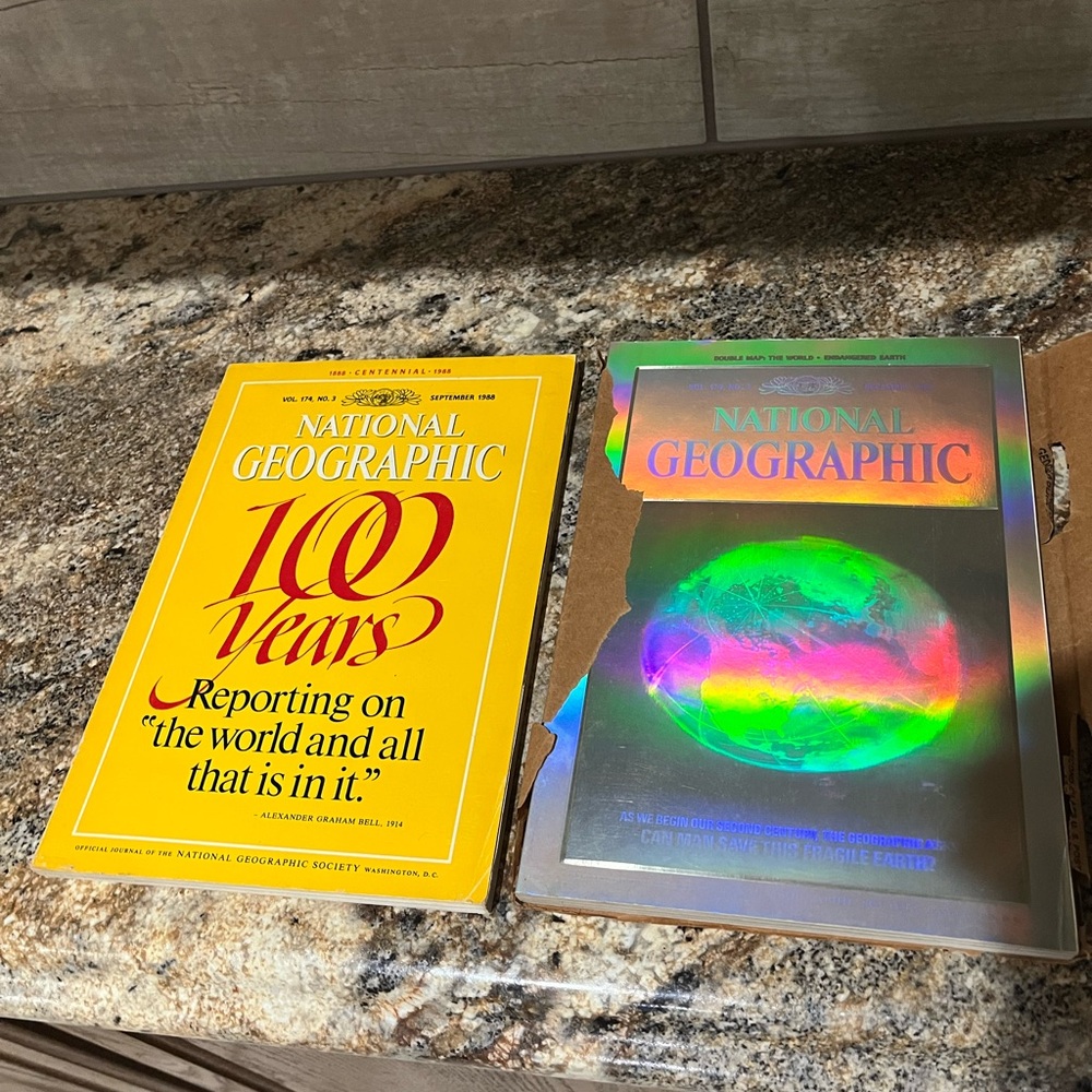 National Geographic 100 Years and Holographic Edition 1988
